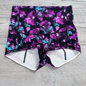 Lululemon Athletica Purple and Black Athletic Shorts